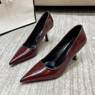 Damen elegante Stiletto-Pumps mit spitzem Zehenbereich R&B