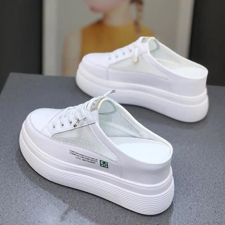 Damen Plateausneaker mit atmungsaktiver Mesh-Oberfläche R&B