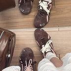 Damen Schnürschuhe mit halbhohem Schnitt und schicker Applikation R&B