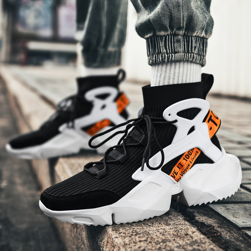 Damen Hohe Strick-Sneaker mit stabilisierenden Sohlen von R&B