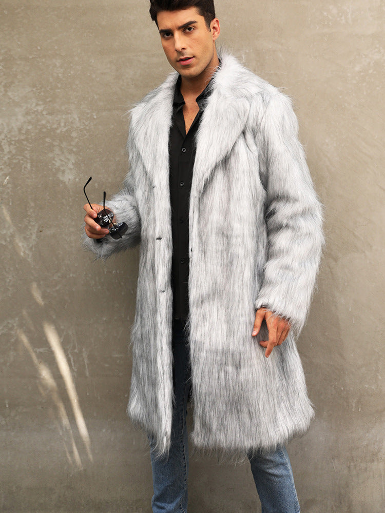 Herren Langhaarmantel R&B