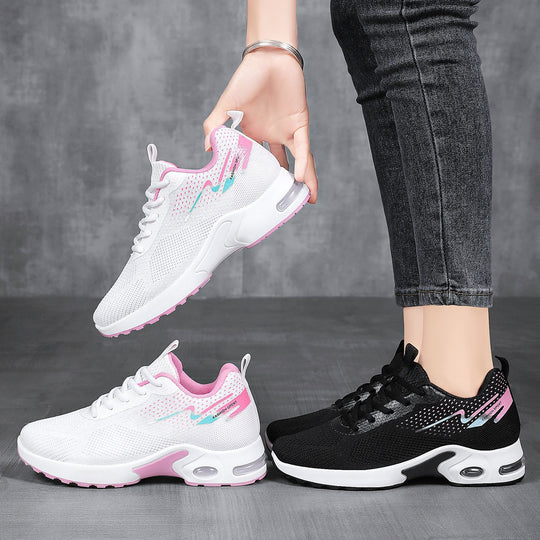 Damen Sportliche Air Cushion Sneakers mit atmungsaktivem Obermaterial und rutschfester Sohle R&B