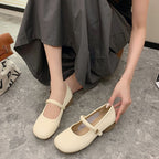 Damen Ballerina-Schuhe mit verstellbarem Riemchen und komfortablem Fußbett R&B