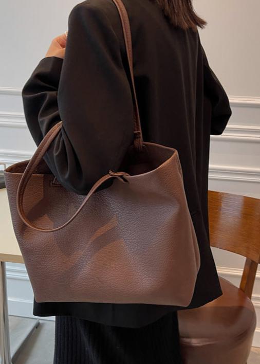 R&B | Geräumige Damen Schultertasche Aus Weichem Leder