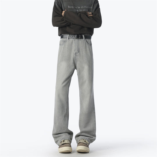 Damen Lässige High-Waist Denim-Hose im Vintage-Stil R&B