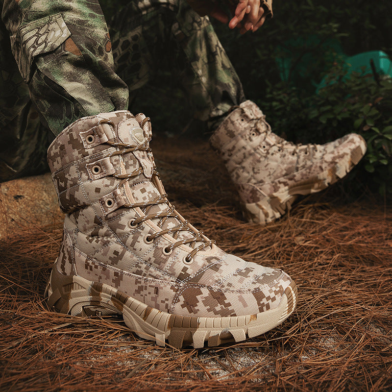 Damen Militärische Stiefel mit hoher Sohle