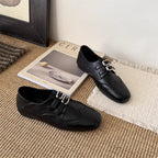Damen Elegante Schnürschuhe mit doppeltem Schnallenverschluss und perforierten Details R&B
