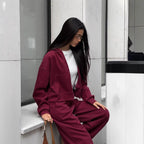 Damen Sportliche Kapuzenjacke R&B