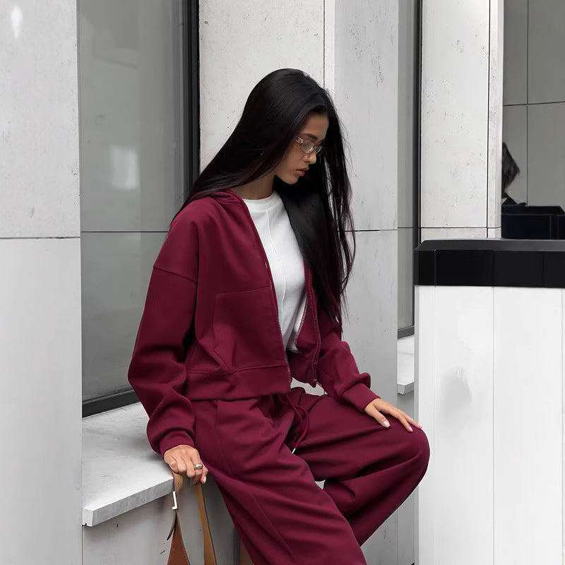 Damen Sportliche Kapuzenjacke R&B