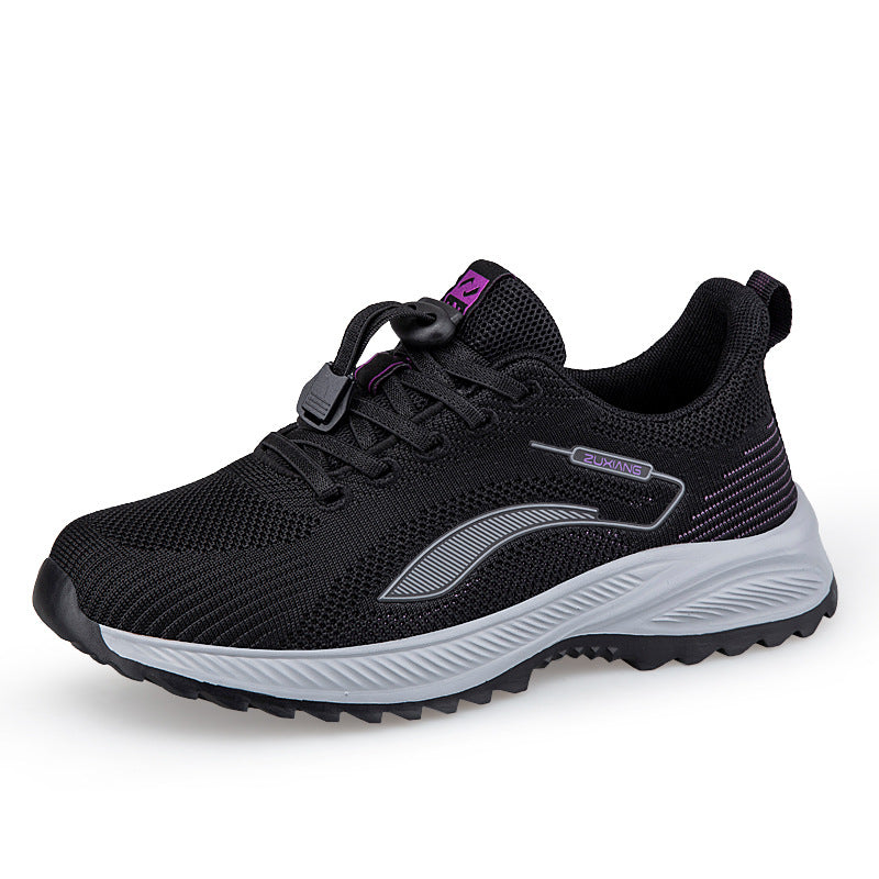 Damen Komfortable und atmungsaktive Laufschuhe mit elastischem Schnellschnürsystem R&B