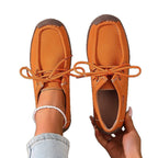 Damen Freizeit Sneaker mit elastischen Schnürsenkeln und rutschfester Sohle R&B