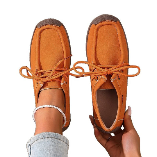 Damen Freizeit Sneaker mit elastischen Schnürsenkeln und rutschfester Sohle R&B