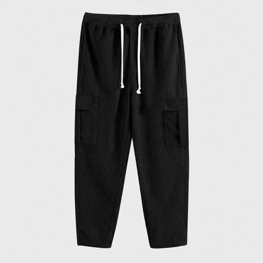Herren Cargo-Hose im lässigen Schnitt mit elastischem Bund und praktischen Taschen R&B
