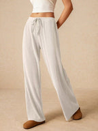 Damen weite und bequeme Loungehose aus Rippstoff R&B