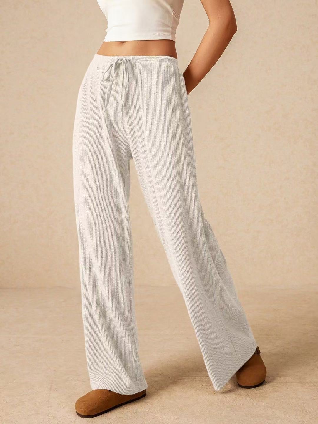 Damen weite und bequeme Loungehose aus Rippstoff R&B
