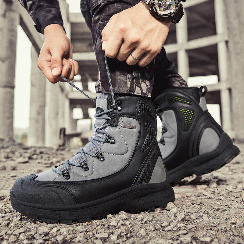 Herren robuste Wanderstiefel mit wasserdichter Membran R&B