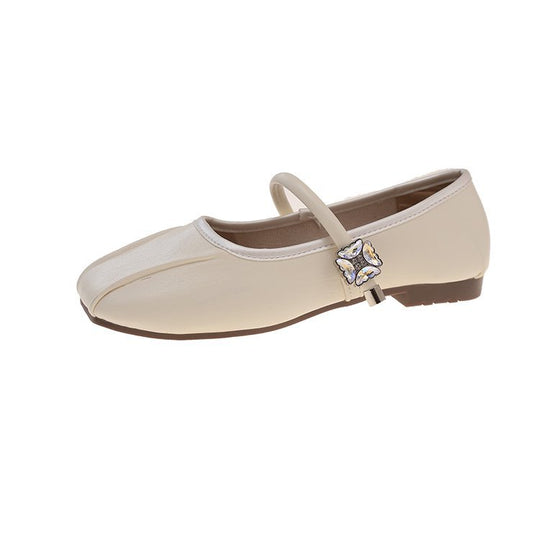 Damen elegante Ballerinas mit funkelndem Riemchen und modischem Design R&B