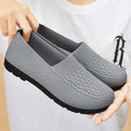 Damen Atmungsaktive Slip-On Freizeitschuhe mit flexiblem Strickdesign R&B