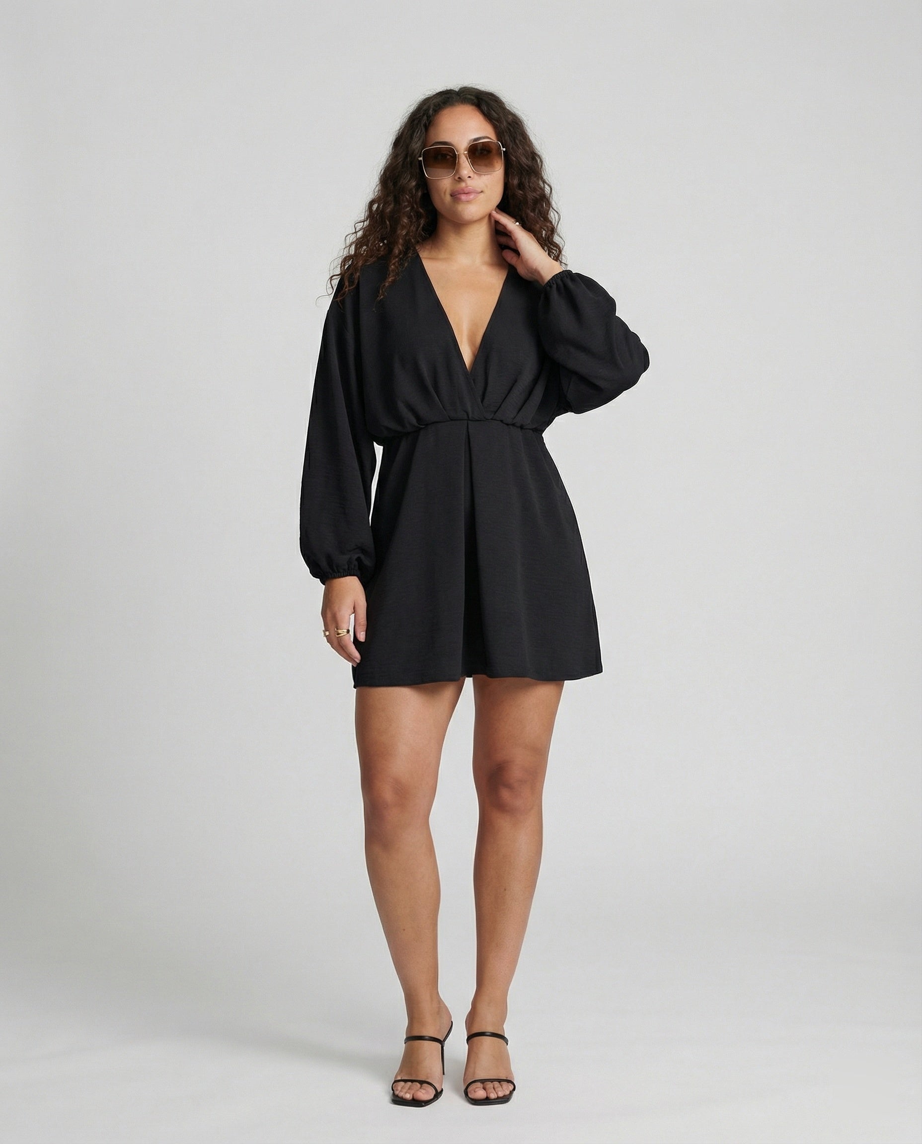 Damen sommerliche Kimono-Jacke mit lockerem Schnitt und dezenten Rüschendetails R&B