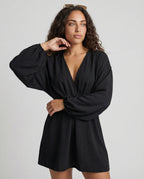 Damen sommerliche Kimono-Jacke mit lockerem Schnitt und dezenten Rüschendetails R&B