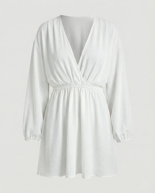 Damen sommerliche Kimono-Jacke mit lockerem Schnitt und dezenten Rüschendetails R&B