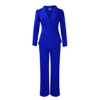 Damen Elegantes Blazer-Hosen-Set R&B