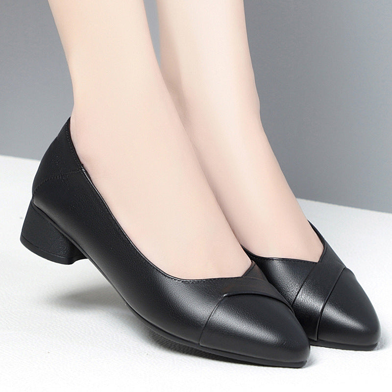 Damen Elegante Pumps mit geschmackvollem Rüschendetail und komfortablem Blockabsatz R&B