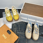 Damen Chunky Sneakers mit modischer Plateau-Sohle und atmungsaktiver Obermaterialstruktur R&B