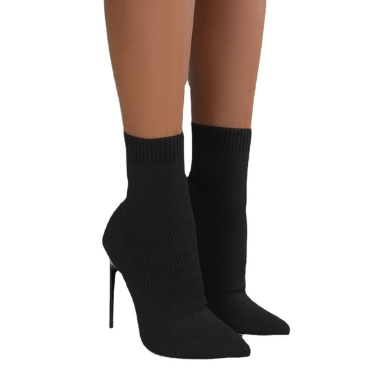 Damen High Heels mit enganliegendem Stricksohlen-Design R&B