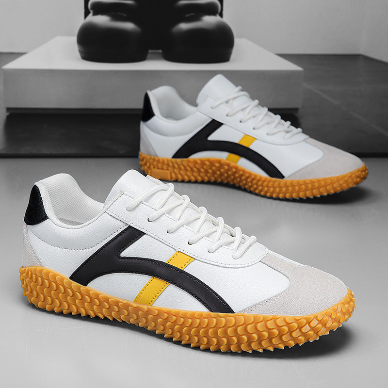 Unisex nan retro-urbaner Mesh-Sneaker mit profilierter Gummilaufsohle und Veloursleder-Zehenkappe R&B