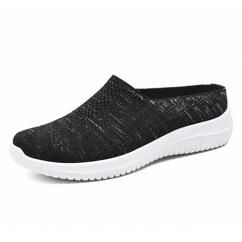 Damen Bequeme und atmungsaktive Slipper mit elastischem Obermaterial R&B