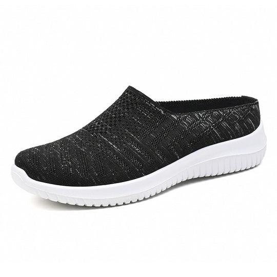 Damen Bequeme und atmungsaktive Slipper mit elastischem Obermaterial R&B