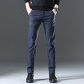 Herren moderne Chinohose mit elastischem Bund und seitlichen Taschen R&B