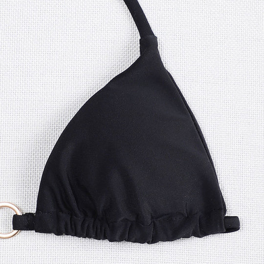 Damen Triangel-Bikini mit hochwertigem Ringakzent R&B
