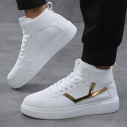 Damen Hochwertige High-Top Sneakers mit trendigem Design und komfortabler Sohle R&B