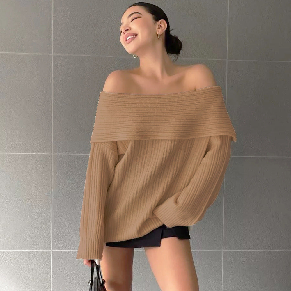 Damen Oversized Strickpullover R&B