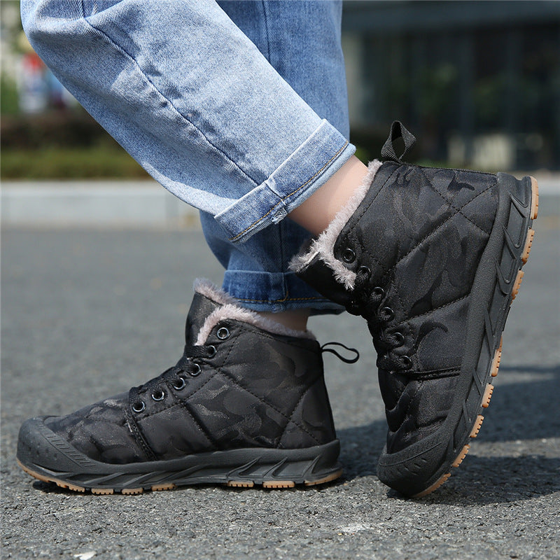 Damen isolierte Winterstiefel mit rutschfester Sohle und kuscheligem Innenfutter