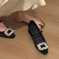 Damen Ballerinas mit funkelnder Schmuckapplikation R&B