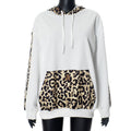 Damen Kapuzenpullover mit einzigartigem Leopardenmotiv und lässigem Schnitt R&B