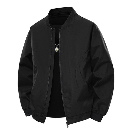 Herren stylische Bomberjacke mit unkompliziertem Schnitt und elastischen Bündchen R&B
