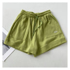 Damen lässige Jogging-Shorts mit elastischem Bund und praktischen Seitentaschen