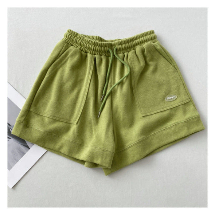 Damen lässige Jogging-Shorts mit elastischem Bund und praktischen Seitentaschen