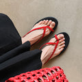 Damen Komfortable Zehentrenner-Sandalen mit ergonomischem Fußbett und stylischem Design R&B