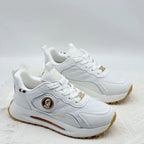Damen Komfortable Lifestyle Sneakers mit modischem Design und atmungsaktiver Oberflächenstruktur
