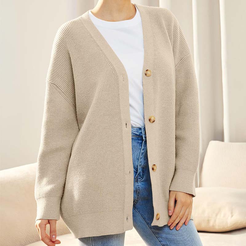 R&B | Klassische Strick-Strickjacke für Alltag