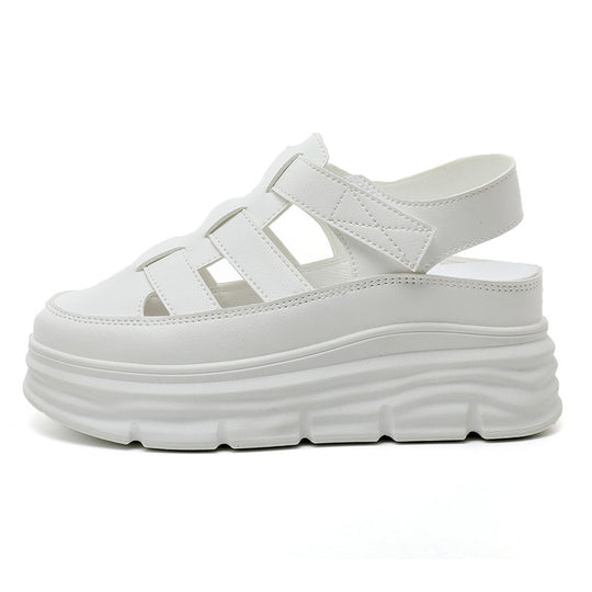 Damen Plattform-Sandalen mit verstellbarem Riemen und rutschfester Sohle R&B