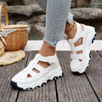 Damen Sportliche Sandalen mit verstellbaren Riemen und stoßdämpfender Sohle R&B