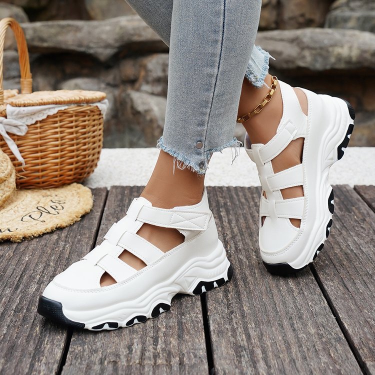 Damen Sportliche Sandalen mit verstellbaren Riemen und stoßdämpfender Sohle R&B
