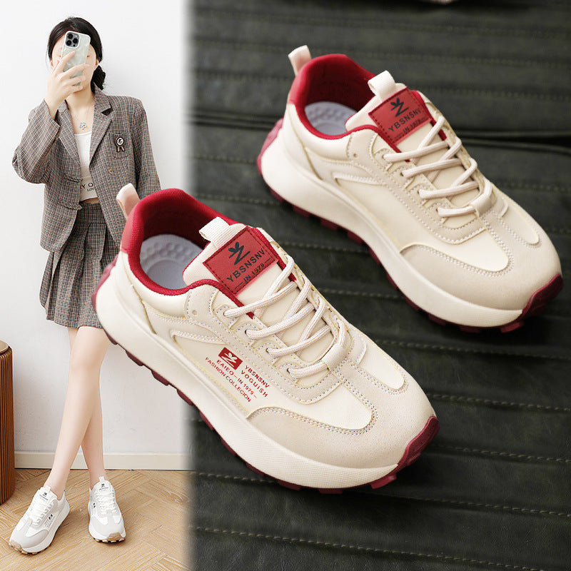 Damen Chunky Sneakers mit atmungsaktiven Mesh-Einsätzen und dämpfender Sohle R&B
