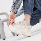 Damen Sportliche Trend-Sneaker mit atmungsaktiven Mesh-Einsätzen und gepolstertem Einstieg R&B